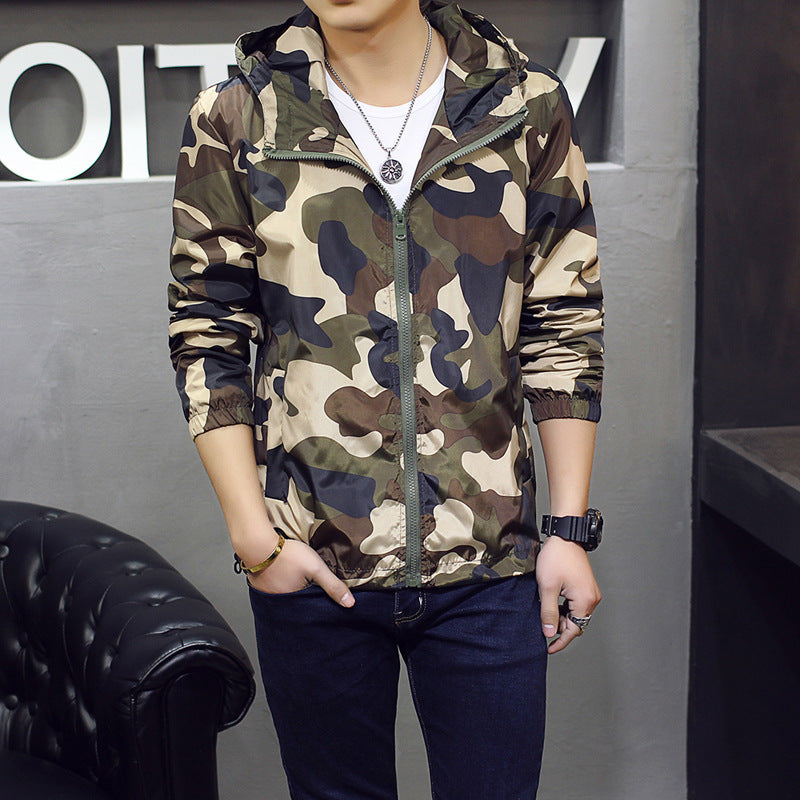 Elevate Your Style with the Men's Slim Camouflage Jacket